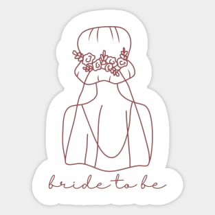 Bride-to-Be Sticker